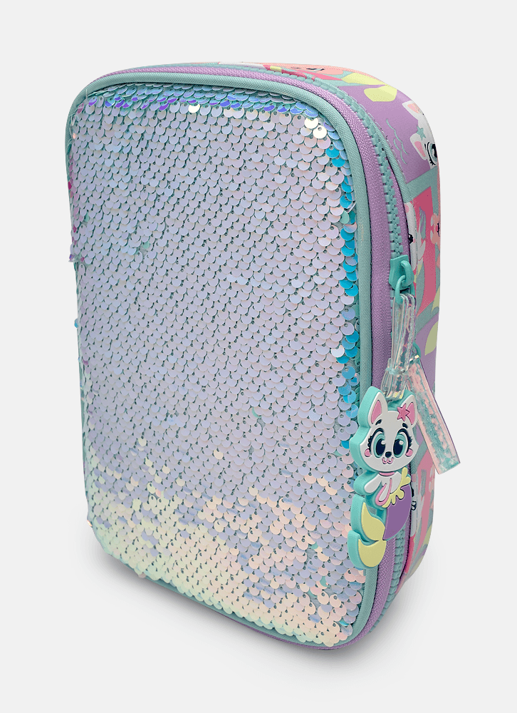 Estojo Grande Paetê Pet Sereia