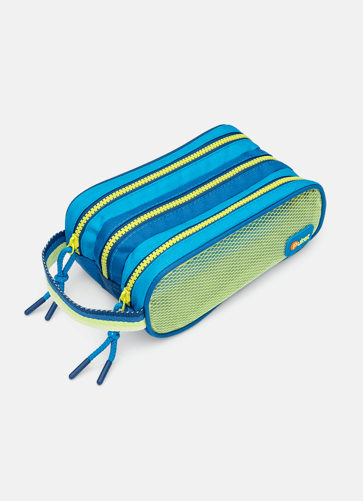 Estojo Triplo Customizável Unissex Color Block