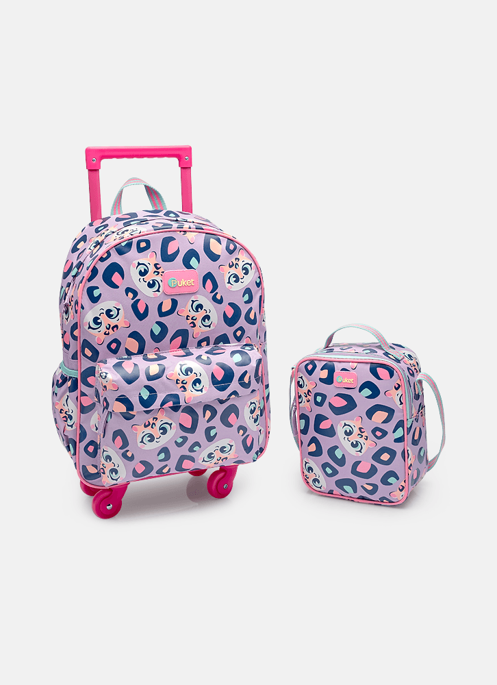 Kit Mochila + Lancheira Onça