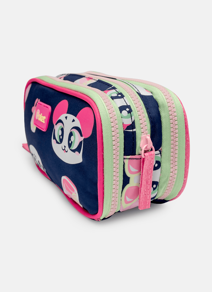 Estojo Pequeno Triplo Panda Miami