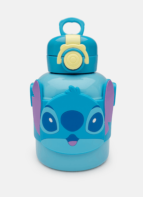 Garrafa Térmica Com Canudo Stitch