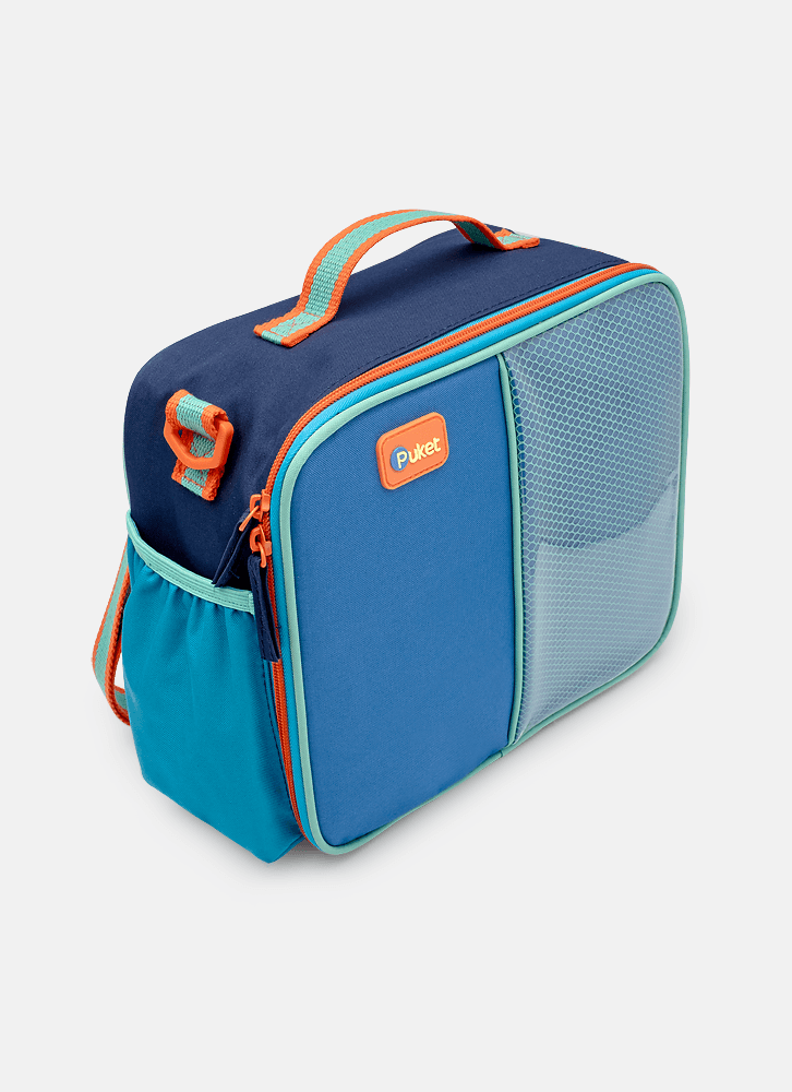 Lancheira Térmica Azul Color Block