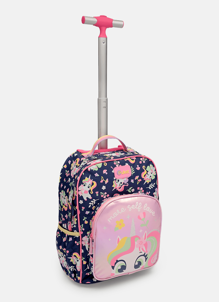 Mochila com Rodinha Menina Unicórnio